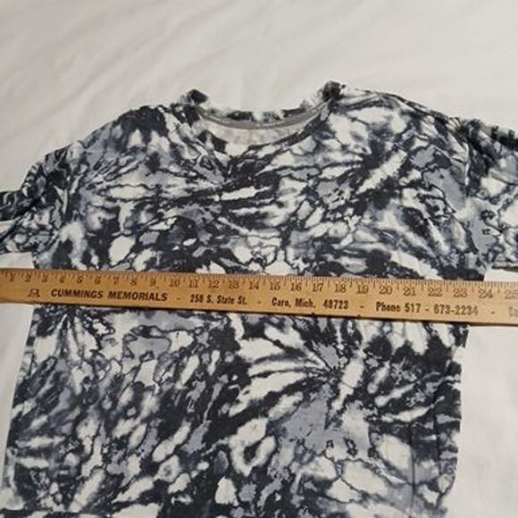 Andrew Marc  Large Navy/White Tie-Dye Women's Long-Sleeved top Easy Care - Picture 11 of 14